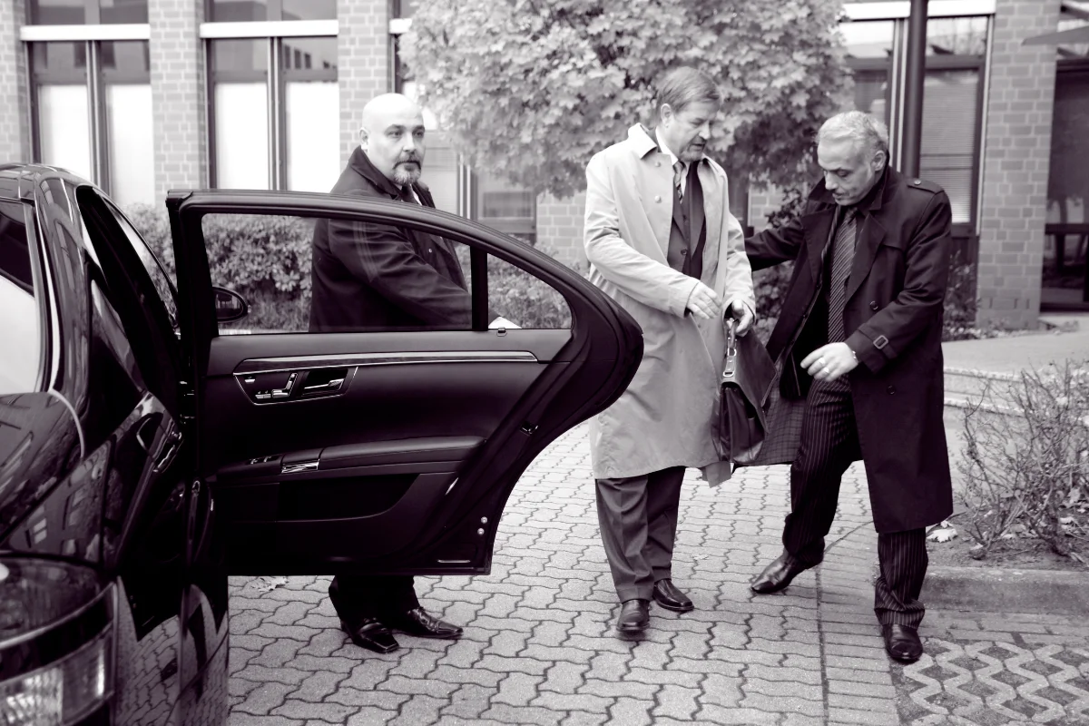 Agents en mission de protection rapprochée